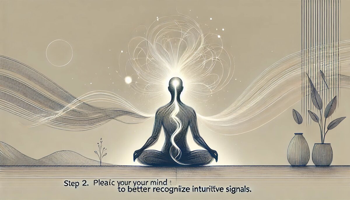 Практикуйте осознанность и медитацию. Очистите разум, чтобы лучше распознавать интуитивные сигналы.