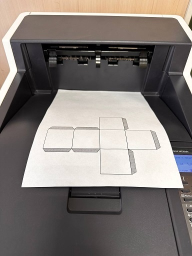 шаблон кубика