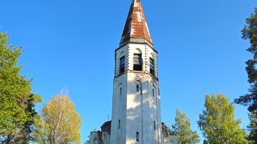 Карелия. Лахденпохья. Финская кирха в Лумиваара. Karelia. Lakhdenpohja. Finnish church in Lumivaara