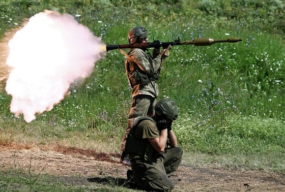    Военнослужащие штурмовых подразделений ВС РФ