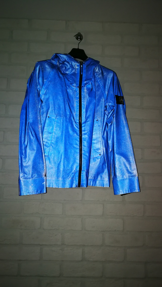 Stone Island Reflective Antiqued blue jacket S/S 2008