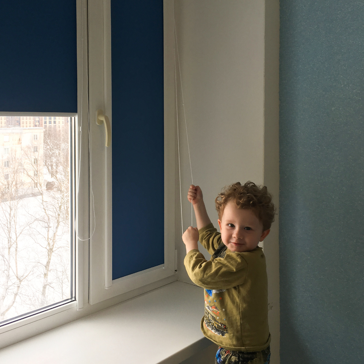 Уни2, ткань: Альфа блэкаут (синий)