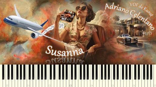 Adriano Celentano - Susanna / Suzanne VOF de Kunst (piano tutorial) [НОТЫ + MIDI]