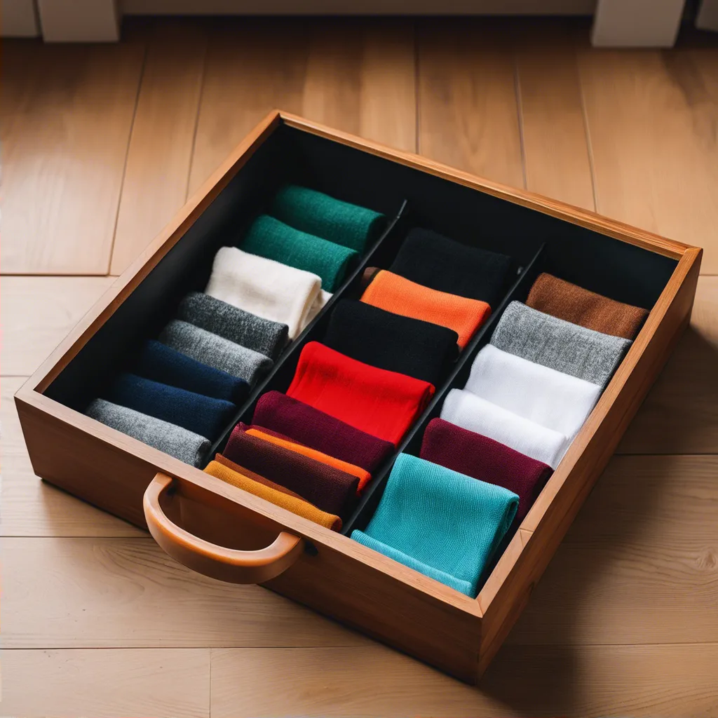 Если складывать вещи вертикально, вы будете видеть все содержимое полки