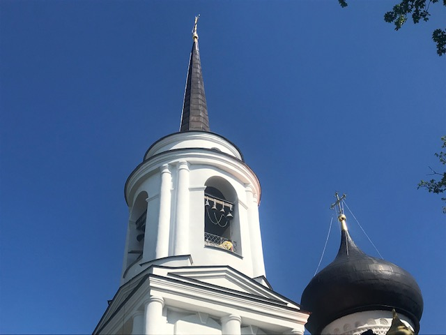 Колокольня и купол Успенского собора. Крупный план. Фото автора