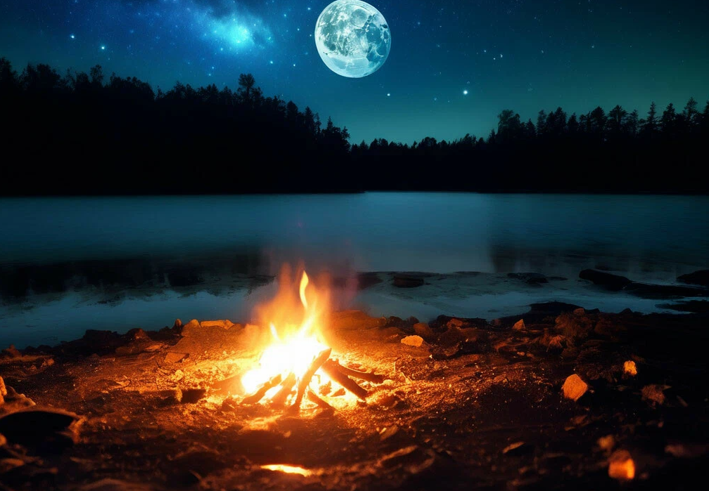 Костер, как тепло. Тепло нужно хранить, бережно к нему относиться. Как и к чужим ценностям