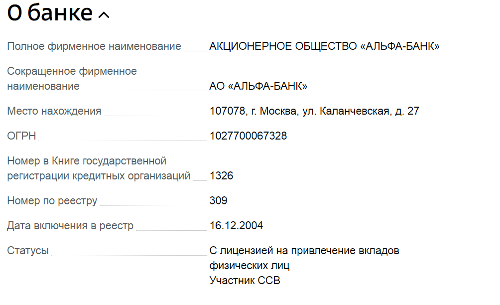 Альфа банк обязательный участник системы страхования вкладов