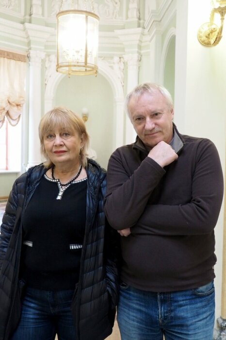  Елена Аминова и Юрий Любшин. / Фото: www.novochag.ru