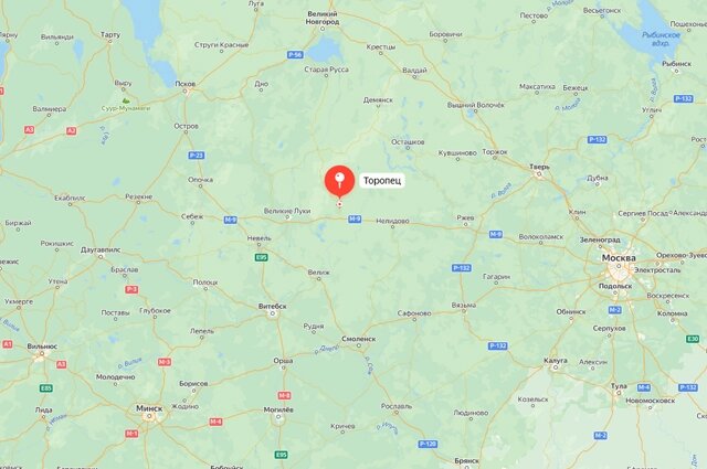    Торопец Фото: Яндекс карты