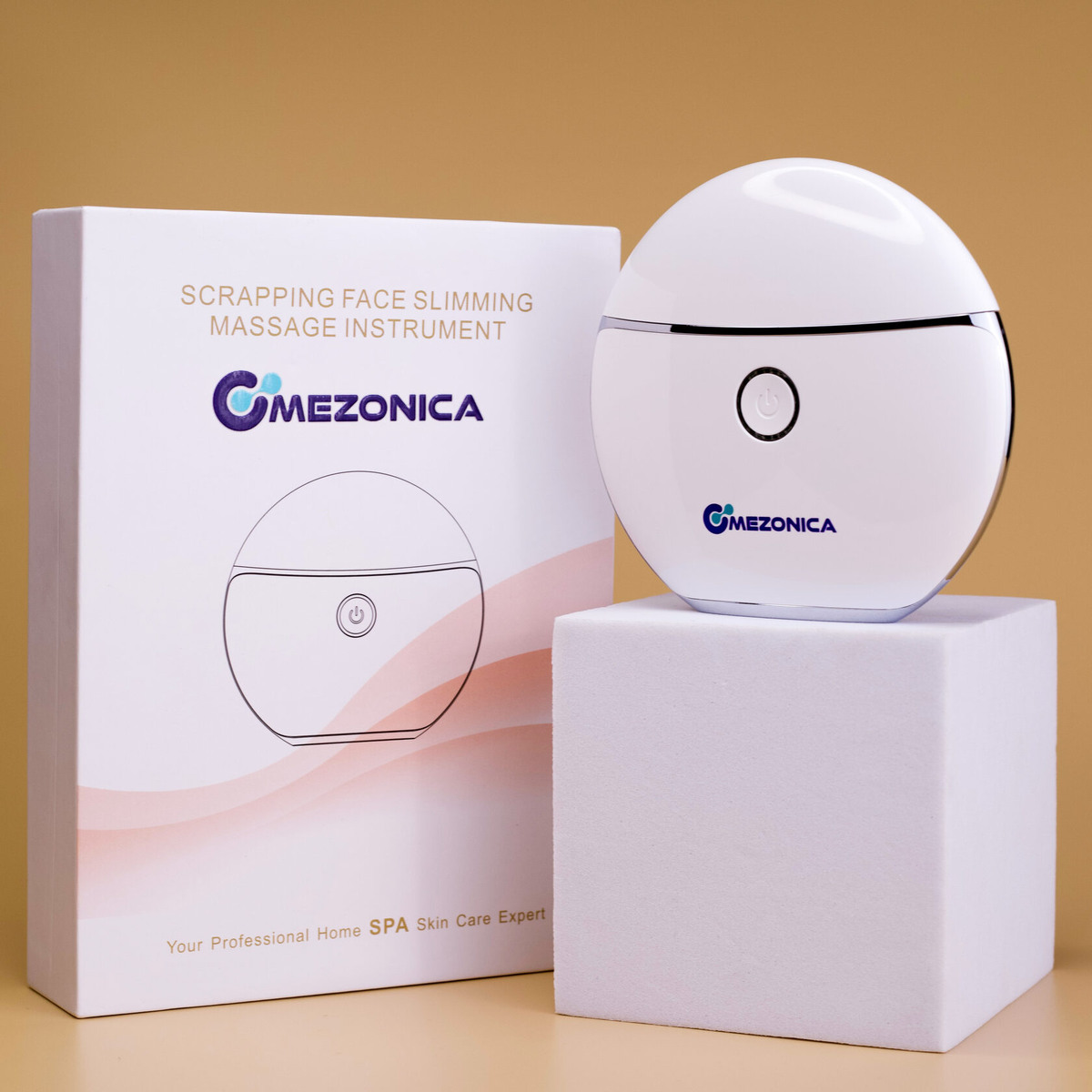 Mezonica Vibration gua sha pad with heat + LED therapy