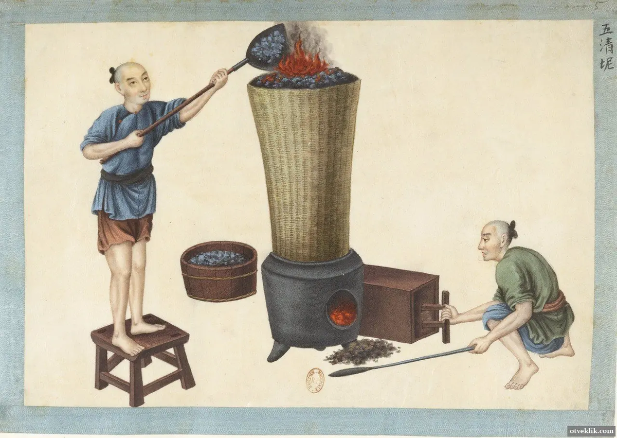 Плавка железа в Древнем Китае. Источник изображения: 