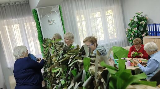 В поддержку нашим бойцам. Плетëм маскировачные сети