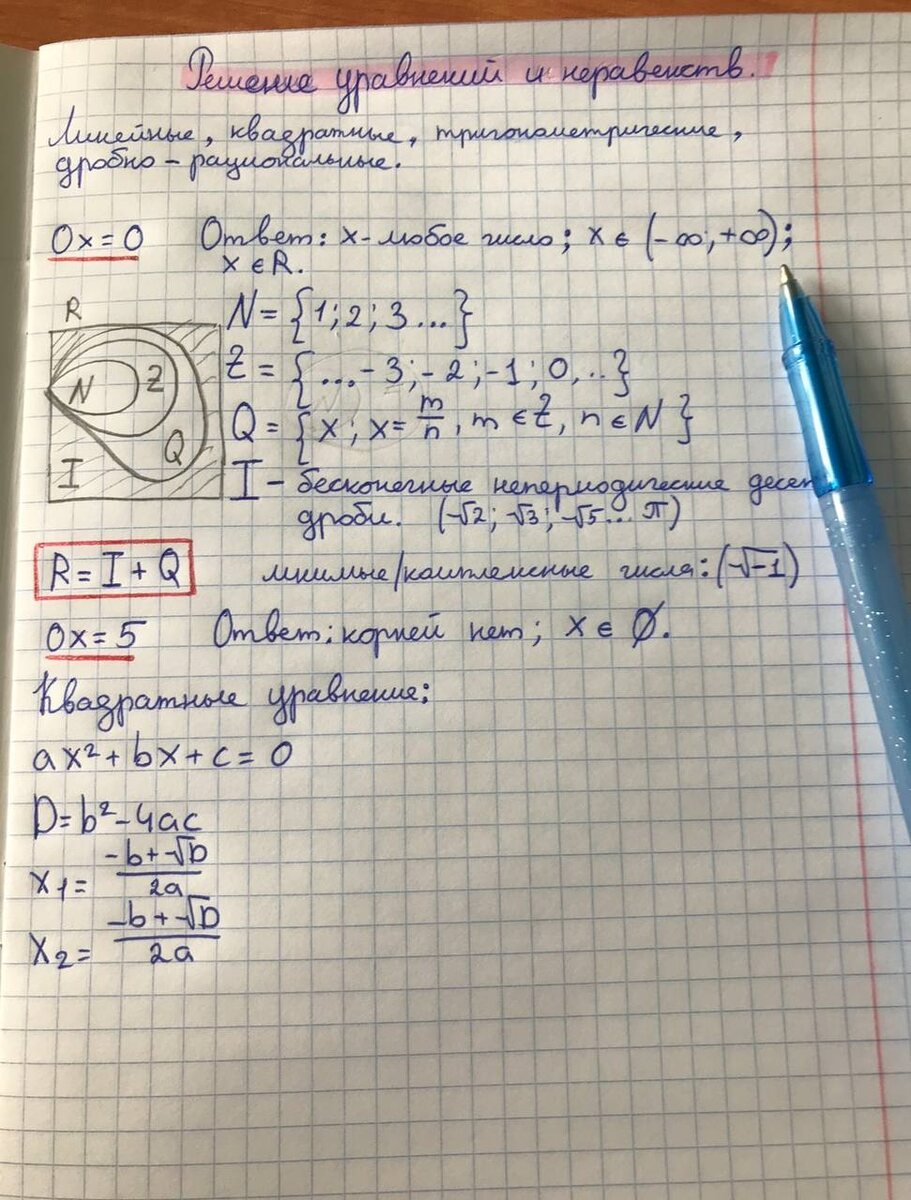 мой конспект урока базовой математики в Лицее (2020 год)