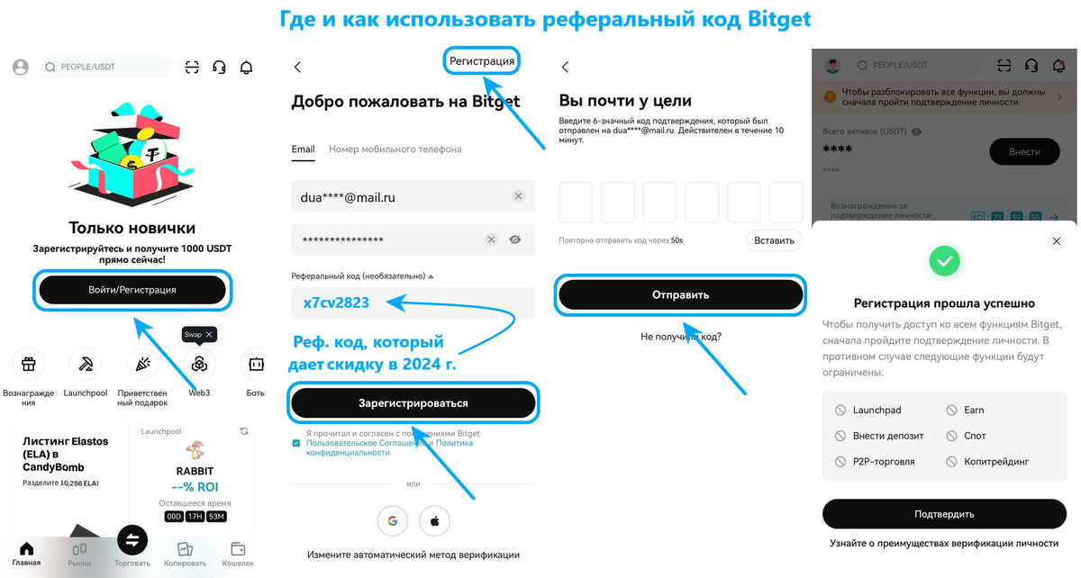 Рабочий промокод Bitget
