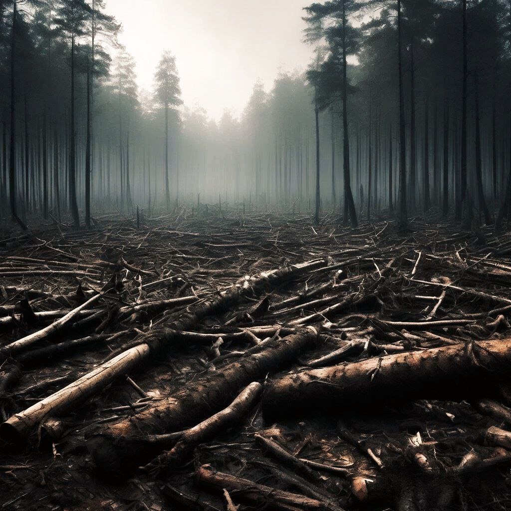  Деревья на площади в 2000 квадратных километров были повалены