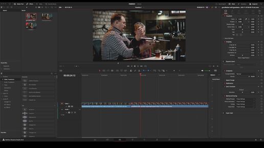 Эффект Halation без использования Mist-фильтра в DaVinci Resolve 19