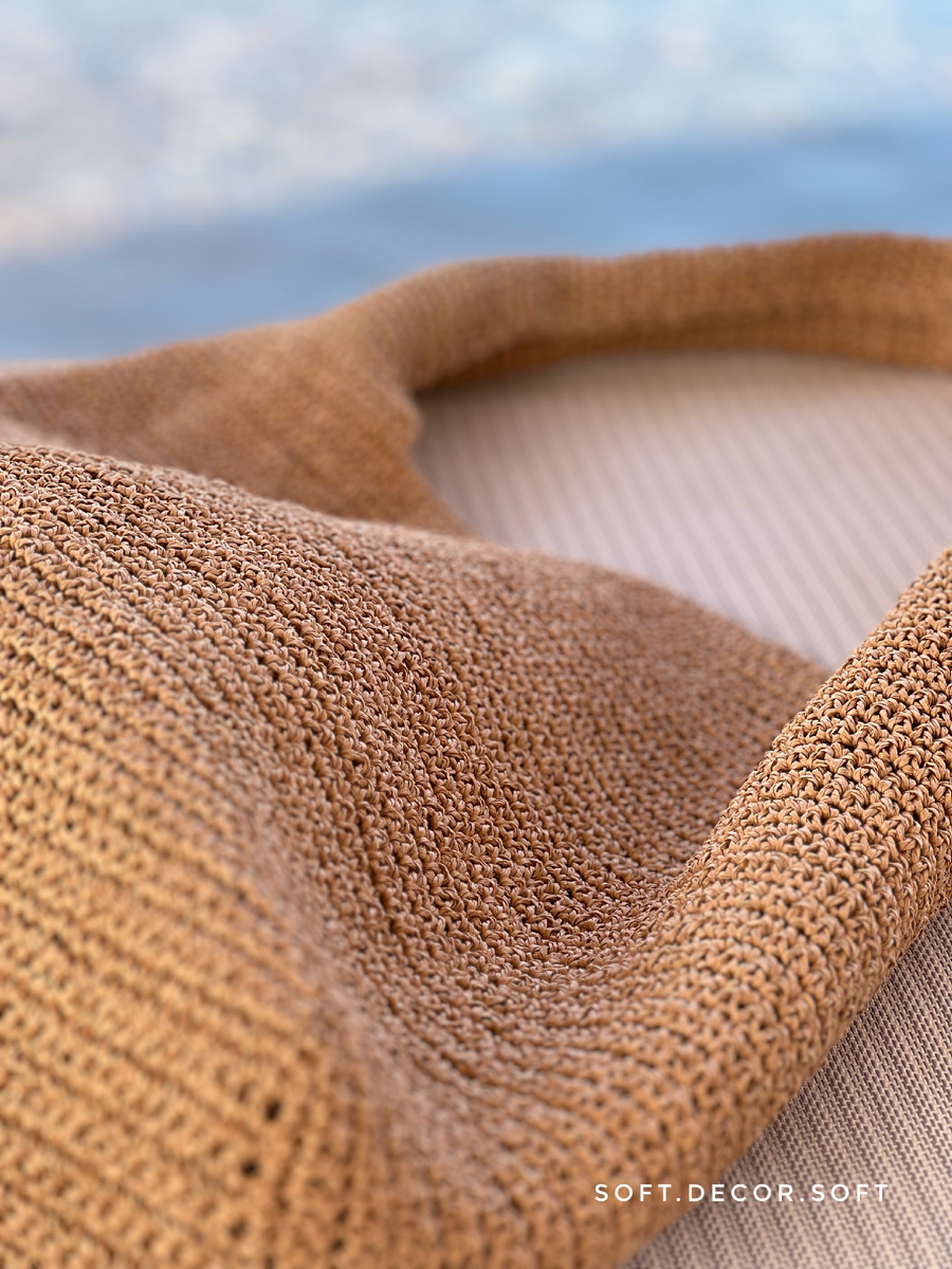 Фактура крученой рафии в полотне сумки 🥰