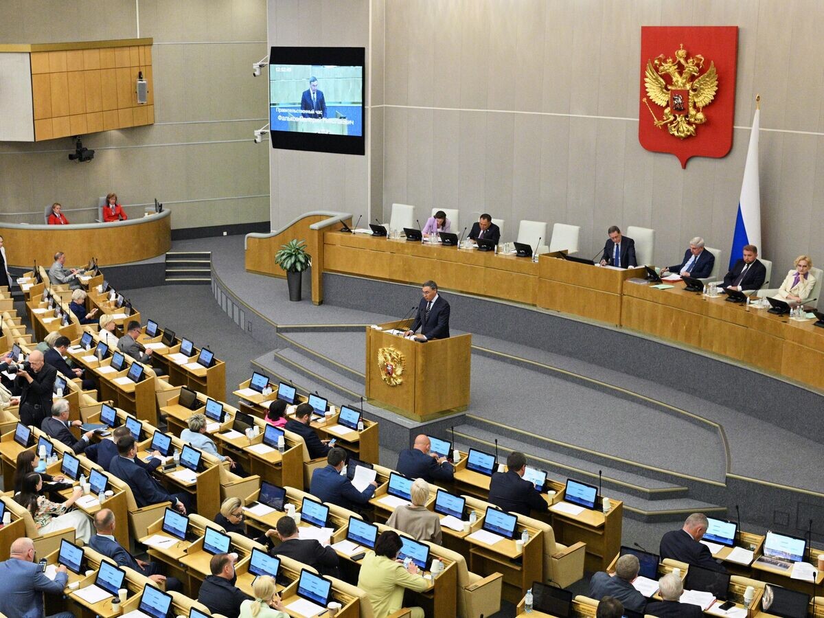    Пленарное заседание Госдумы РФ© РИА Новости / Рамиль Ситдиков