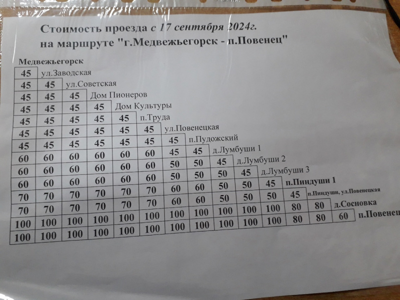    Цены на проезд в автобусах Медвежьегорска резко вырослиМаргарита Иванова