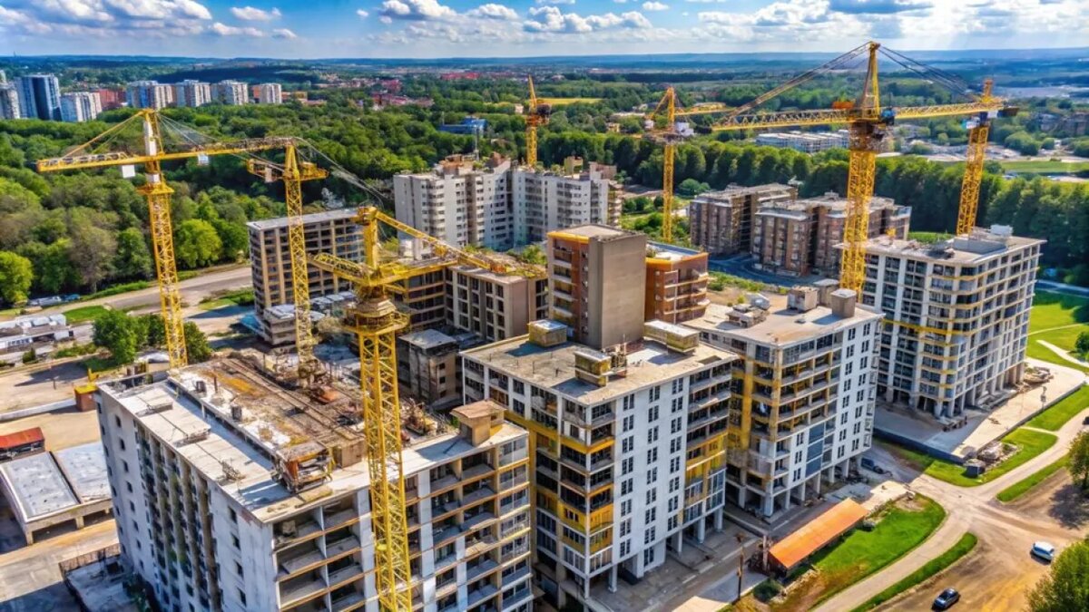    Новостройки.