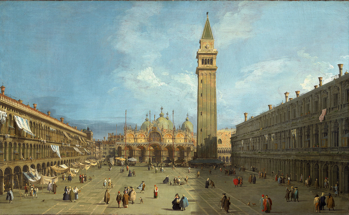 Каналетто «Площадь Сан-Марко», конец 1720х гг.