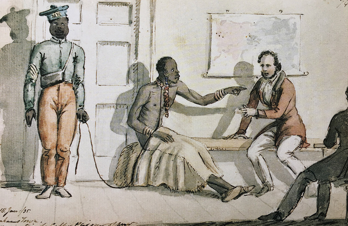 Сержант Капских стрелков, рисунок 1820-х годов 