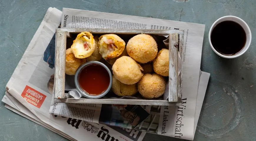 Крокеты с беконом и сыром