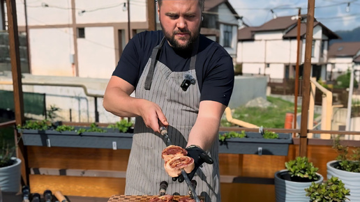 ШАШЛЫК УЛИТКА ИЗ БАРАНИНЫ / БАРАНЬИ РЕБРА НА МАНГАЛЕ / LAMB ON THE GRILL