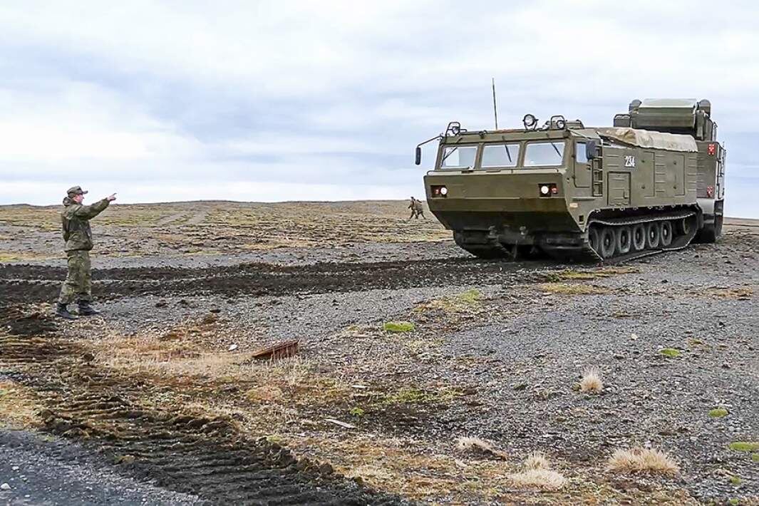 Военный полигон на арктическом архипелаге Новая Земля, Фото: ТАСС/пресс-служба Минобороны РФ