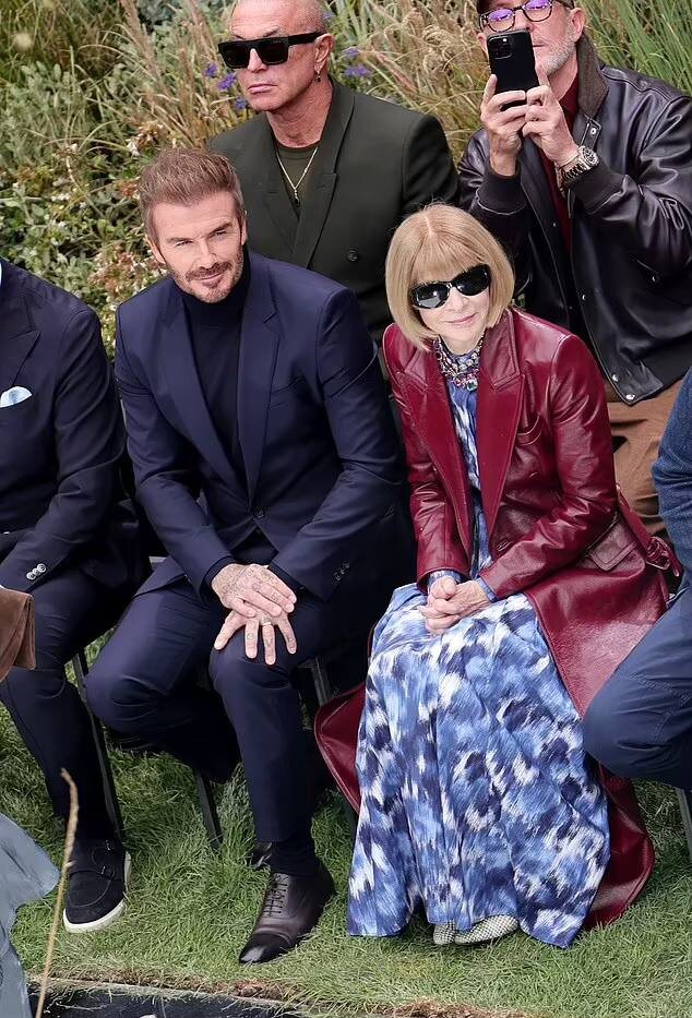    Дэвида Бекхэма в компании иконы моды заметили в МиланеСоцсети