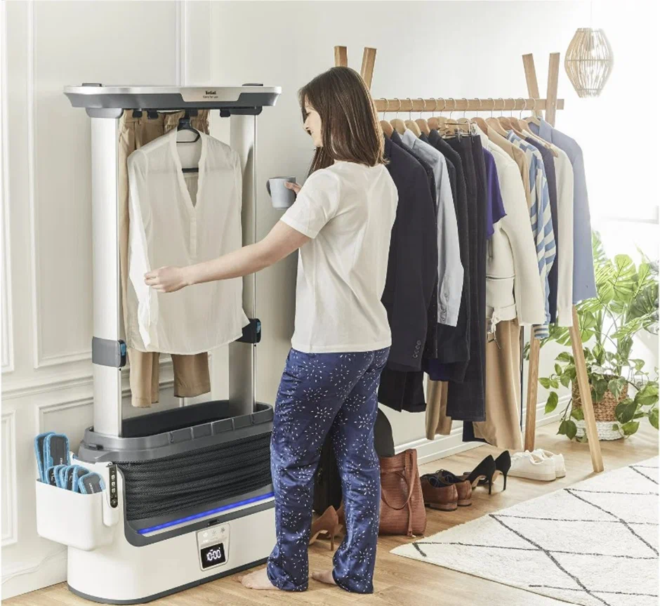 Во время сушки Tefal Care For You уберет все складки и избавит одежду от неприятных запахов