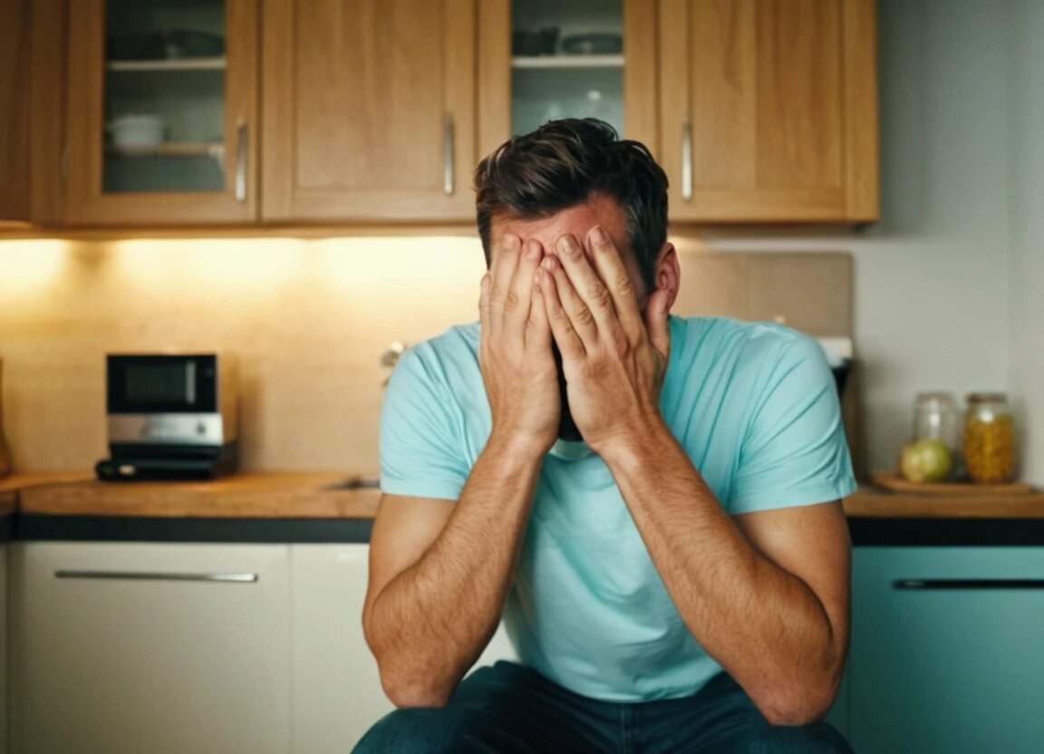 Алексей был очень огорчен ситуацией в его семье и не знал как успокоить мать и жену.