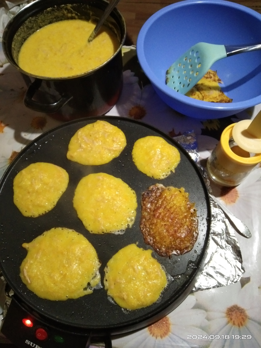 Выпечка оладий