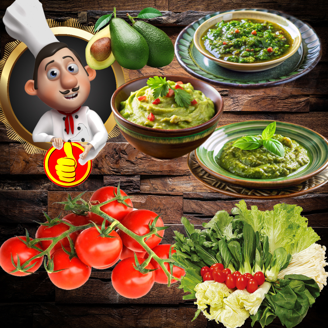 Три летних соуса: рецепты гуакамоле, песто и чимичури