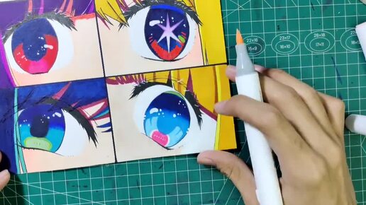 Drawing anime eyes Oshi no Ko