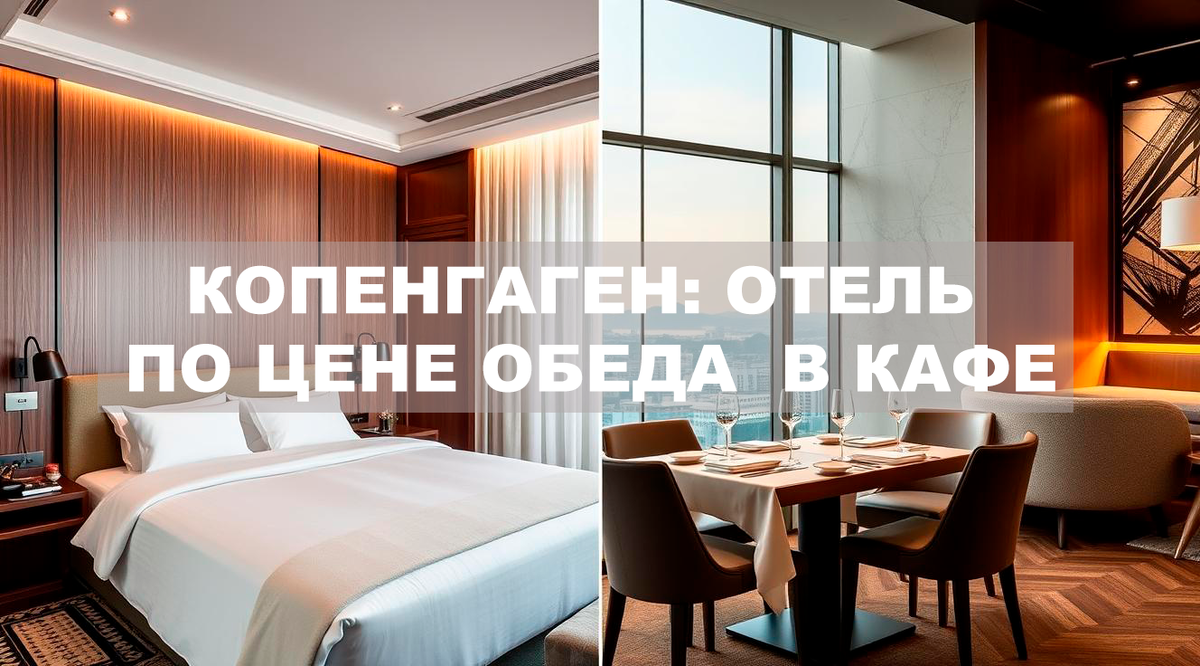 Копенгаген: отель по цене обеда в кафе