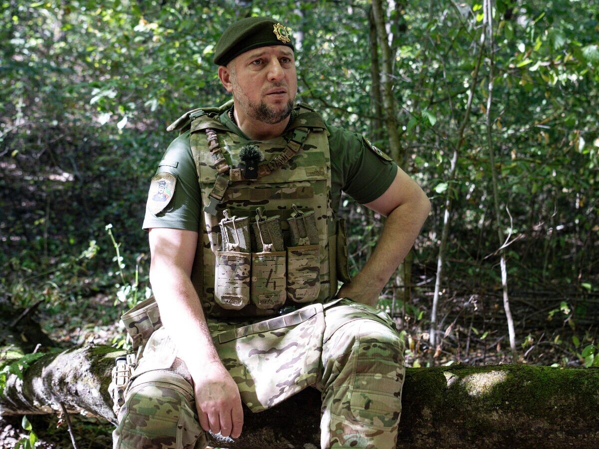    Командир спецназа "Ахмат", заместитель начальника главного военно-политического управления Минобороны РФ генерал-майор Апти Алаудинов© РИА Новости / Сергей Бобылев