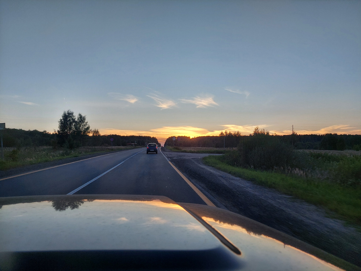 Первый закат в этом путешествии