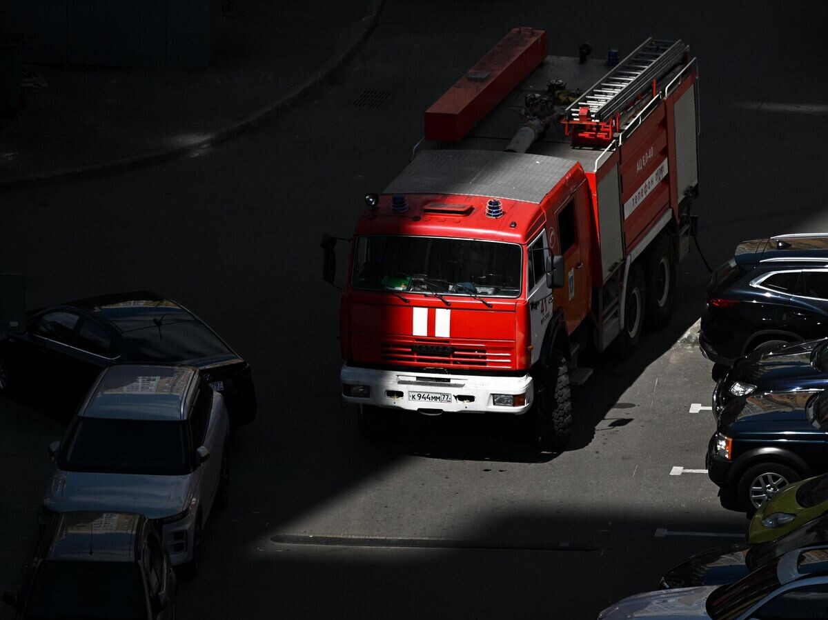    Пожарный автомобиль в Москве© РИА Новости / Сергей Бобылев