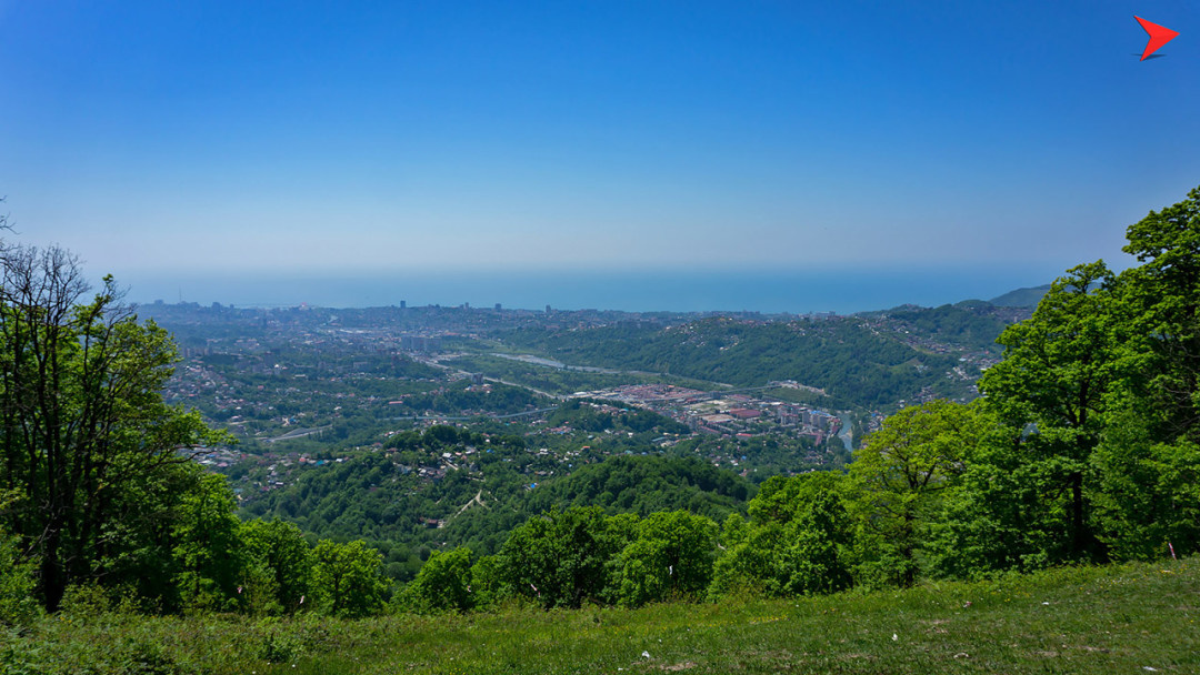 Вид на Сочи с горы Пикет