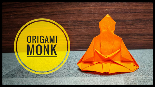 Download Video: Оригами Монах | Origami Monk | Урок оригами | Бумажная поделка