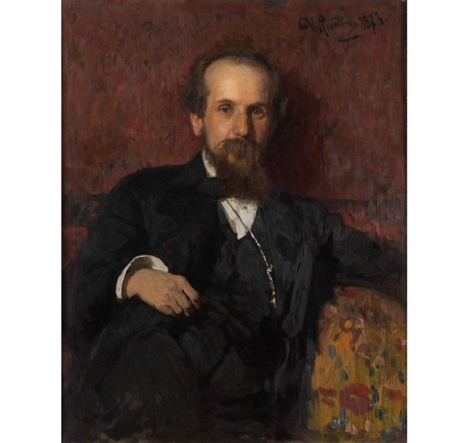 Илья Репин. Портрет художника П.П. Чистякова. 1878. Холст, масло. 89,2 x 69,7. Государственная Третьяковская галерея