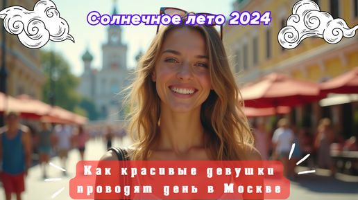 Скачать видео: Солнечное лето 2024: Как красивые девушки проводят день в Москве