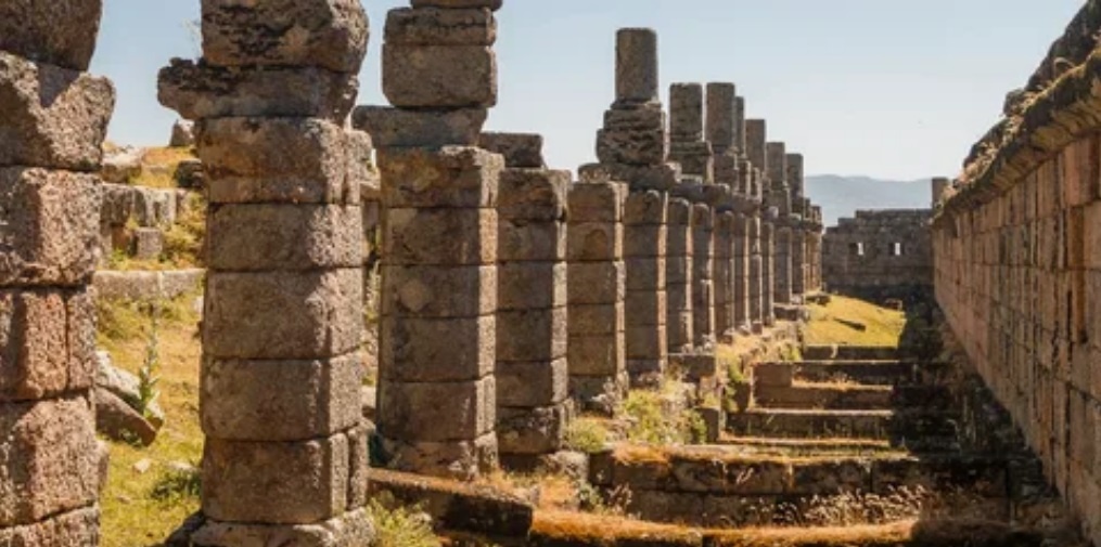 Руины города Алинды. Современная фотография