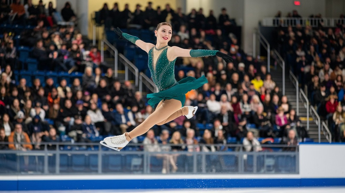 Прыжки всегда очень привлекают внимание любителей фигурного катания. Фото: сгенарировано ИИ