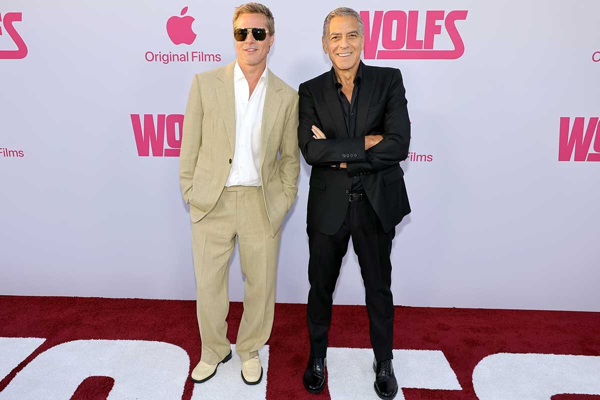 Kevin Winter / Getty Images📷Брэд Питт и Джордж Клуни