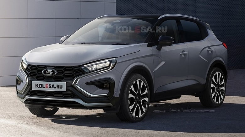 Эскиз автомобиля, скорее, ориентирует на черты перспективного кроссовера. Автор Никита Чуйко, фото издания kolesa.ru