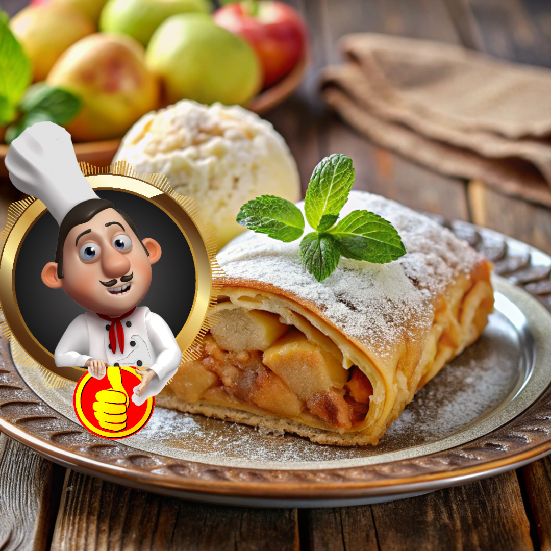 Штрудель с яблоками классический: простой рецепт для дома