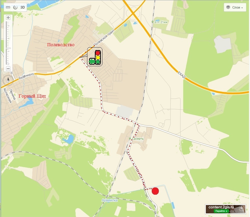 Схема проезда от ЕКАД