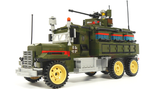 Собираем военный автомобиль - трансформер из LEGO - конструктор Enlighten Brick 1713 Mobile strike force vehicle